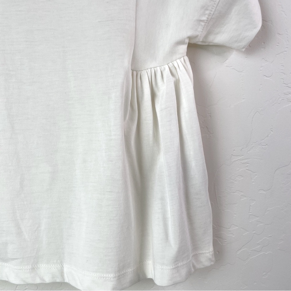 Madewell Supima Cotton Flutter-Sleeve Tee Shirt Top in Lighthouse Size XS NEW - Picture 5 of 13
